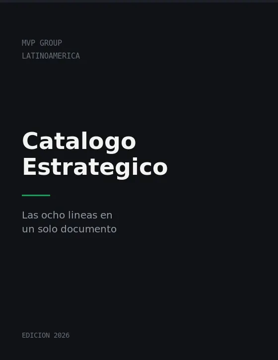 Portada del Catálogo Estratégico MVP Latinoamérica, en preparación