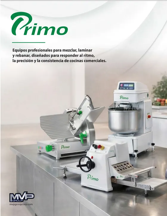 Portada del catálogo Primo — Preparación y procesamiento