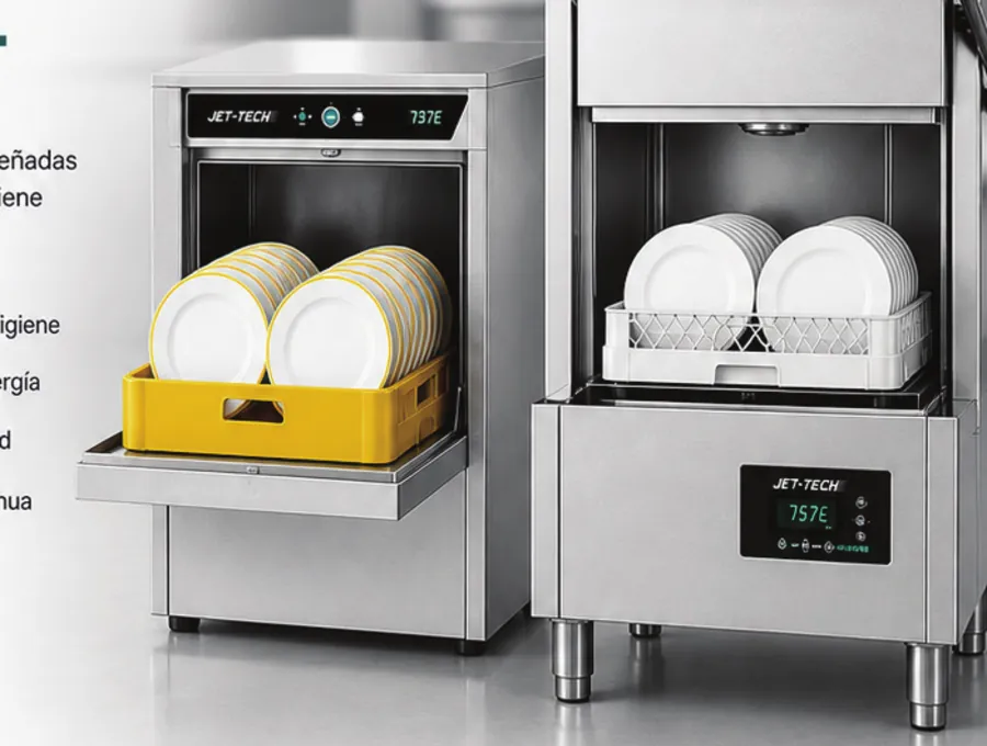 Lavavajillas comercial Jet-Tech de alta temperatura