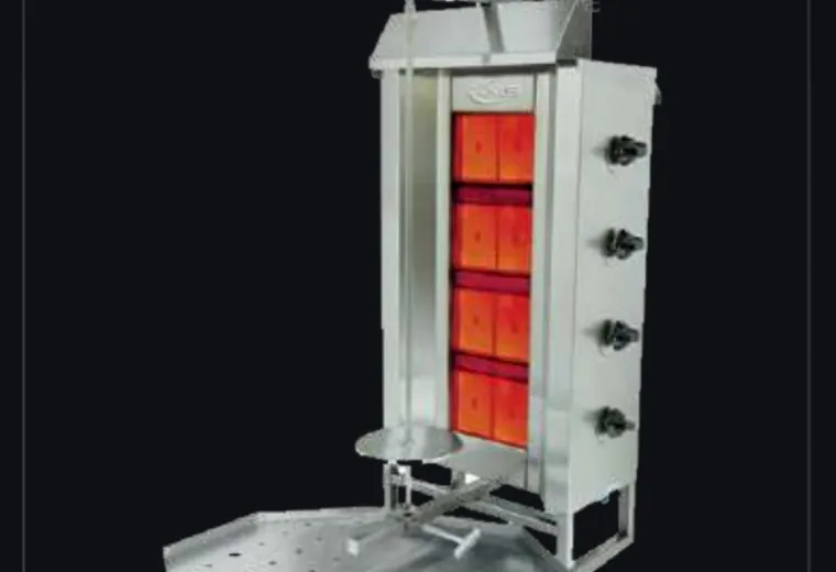 Asador vertical para pollería